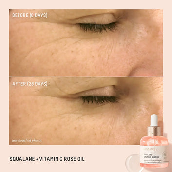 Biossance Squalane + Vitamin C Rose Oil Brightening Facial Oil 30ml