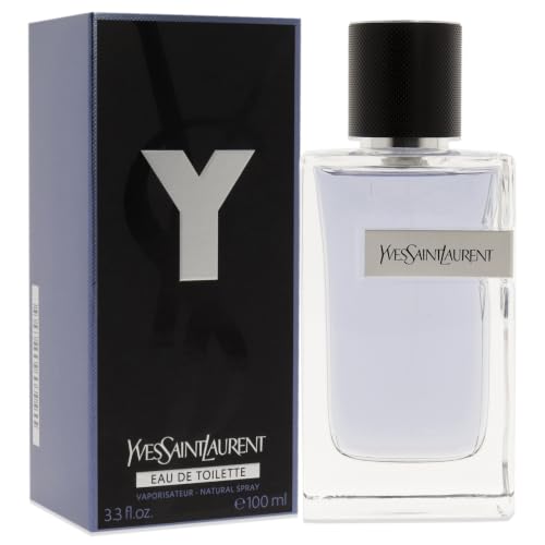YSL Y EDT bottle with box side angle view