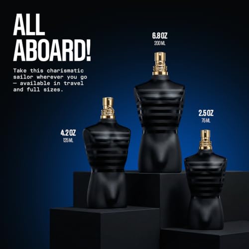 Jean Paul Gaultier Le Male Le Parfum size comparison 2.5oz 4.2oz 6.8oz