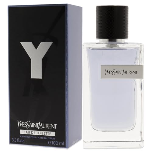 YSL Y EDT bottle with blue box front view