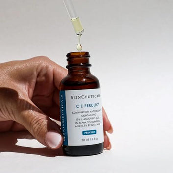 SkinCeuticals C E Ferulic serum dropper lifestyle shot