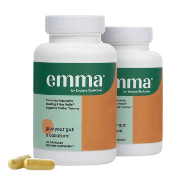 Emma Gut Health Supplement 60 Capsules | Bloating & Digestive Support