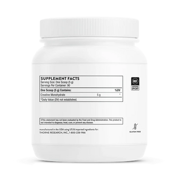 Thorne creatine monohydrate powder 450g unflavored