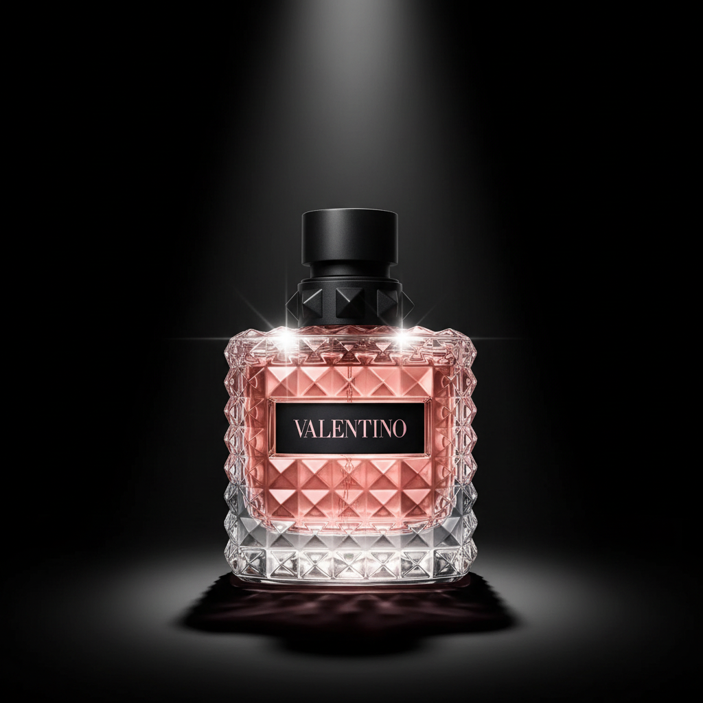 Valentino Donna Born in Roma EDP black background high fashion
