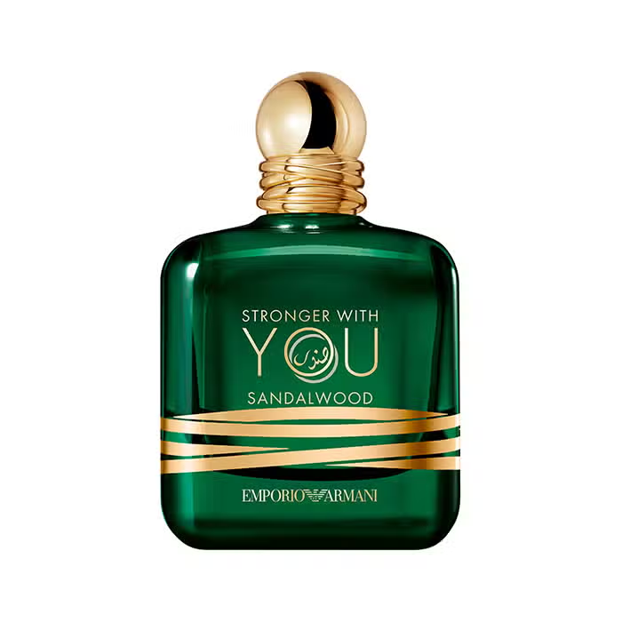 Emporio Armani Stronger With You Sandalwood EDP 100ml - Emerald Green Bottle with Gold Cap