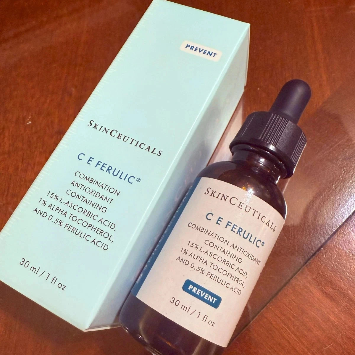SkinCeuticals C E Ferulic serum with box packaging