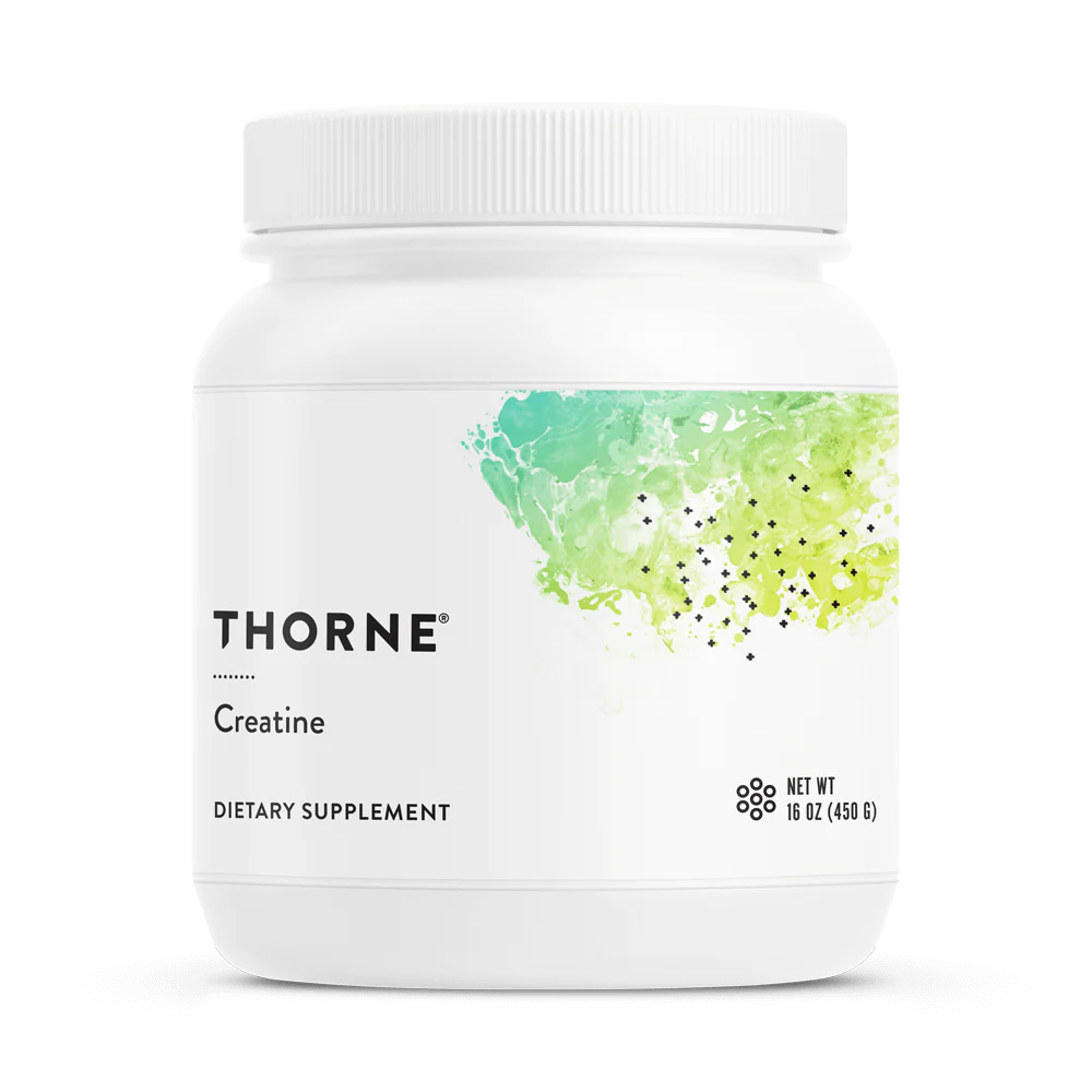 Thorne Creatine Monohydrate Powder 450g Unflavored Dietary Supplement white jar