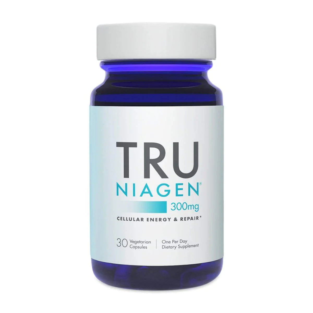 Tru Niagen 300mg NAD+ Supplement 30 Vegetarian Capsules bottle - Cellular Energy and Repair
